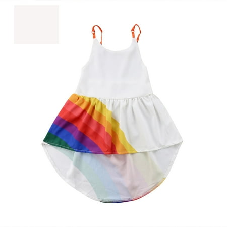 

Toddler Kids Baby Girls Summer Dress Princess Party Tutu Dresses Beach Sundress