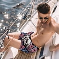 thumbnail image 2 of luoweisi Men's Beach Shorts Quick Dry Swim Trunks with Mesh Lining Couple Skulls L, 2 of 5
