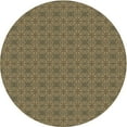 thumbnail image 1 of Ahgly Company Machine Washable Indoor Square Transitional Dark Brown Area Rugs, 3' Square, 1 of 7