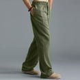 thumbnail image 2 of Vedolay Men Pants Casual Slim Fit Men's Slim Fit Infinite Flex Pants,Army Green M, 2 of 5