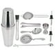 thumbnail image 2 of JUEGO DE BARRA DE 11 PIZAS, JUEGO DE COCOCTELERA, HERRAMENTAS MEZCLADORAS DE BIDBAS DE ACERO INOXIDABLE, KIT DE BARMAN QUE Incluye Taza Coctelera, Cuchara Mezcladora, Coladero,, 2 of 7