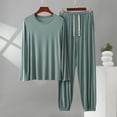 thumbnail image 6 of FNFYFH Mens Big and Tall Pajama Set Soft Modal Pijamas Sets for Men Long Sleeve Full Length Jogger Pants Pjs Sleepwear with Pockets, 6 of 6