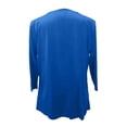 thumbnail image 7 of Bmisegm 3/4 Sleeve Tops For Women V Neck T Shirt Casual Blouse Daily Wear Tops Womens Tops Blue_002 XL, 7 of 7
