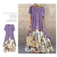thumbnail image 5 of Primavera y verano nuevo vestido de dos piezas falso con cuello redondo estampado de algodón y lino, 5 of 5