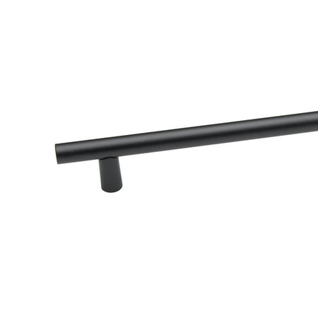 Black Alno A2802-8 Vita Bella 8 Center To Center Modern Smooth Bar Cabinet Bar Handle / Drawer