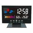 ASDYO Auto Set Digital Alarm Clock Color Display LCD Screen With