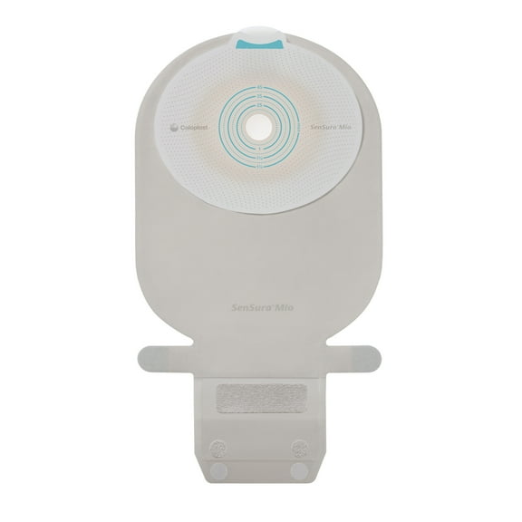 SenSura Mio Ostomy Pouch Drainable 2" Stoma 11 Inch Length, Maxi 1pc System Transparent Gray 10486, 10 Ct