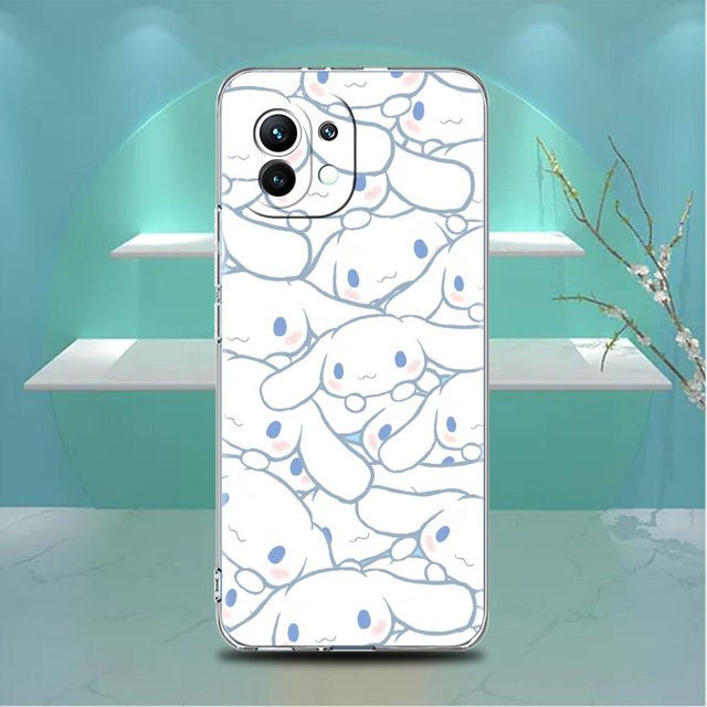 Funda transparente de Hello Kitty Cat para Xiaomi Mi Poco X3, NFC, M3 Pro, F3, F1, 11 Lite, 12, Note 10, 11T, 9T Fivean LED