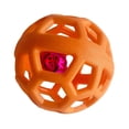 thumbnail image 3 of Juguete de pelota hueca para perros, divertido, interactivo, resistente a las mordeduras, para masticar, para perros y gatos, color naranja, 3 of 12