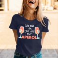 thumbnail image 2 of Womens T Shirts Letter Print Graphics Crew Neck Short Sleeve Loose Trendy Casual Tops, 2 of 5