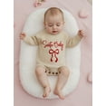 thumbnail image 6 of BemeyourBBs Baby Girl Christmas Romper Embroidery Ribbed Infant Winter Sweater, 6 of 9