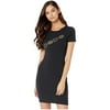 Bebe Short Sleeve T-Shirt Dress, Jet Black, Small