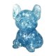 thumbnail image 4 of Bonita figura de bulldog francés sentado en miniatura para la entrada de la casa o la sala de estar. Azul, 4 of 9