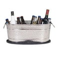 thumbnail image 4 of BREKX Colt Drink Bucket, Hammered Stainless Steel Beverage Tub with Mat, Rust Proof, 4 of 9