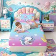 thumbnail image 3 of Manfei Magical Axolotl Twin Fitted Sheet,Cute Aniaml Salamander Bedding,2pcs,1 Fitted Sheet and 1 Pillowcase, 3 of 6