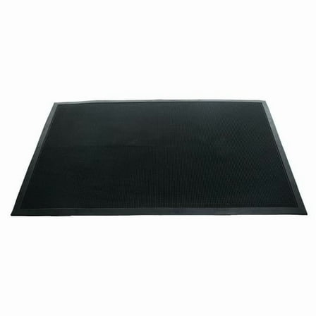 HomeRoots 573967 32 x 48 in. Black Rubber Outdoor Door Mat