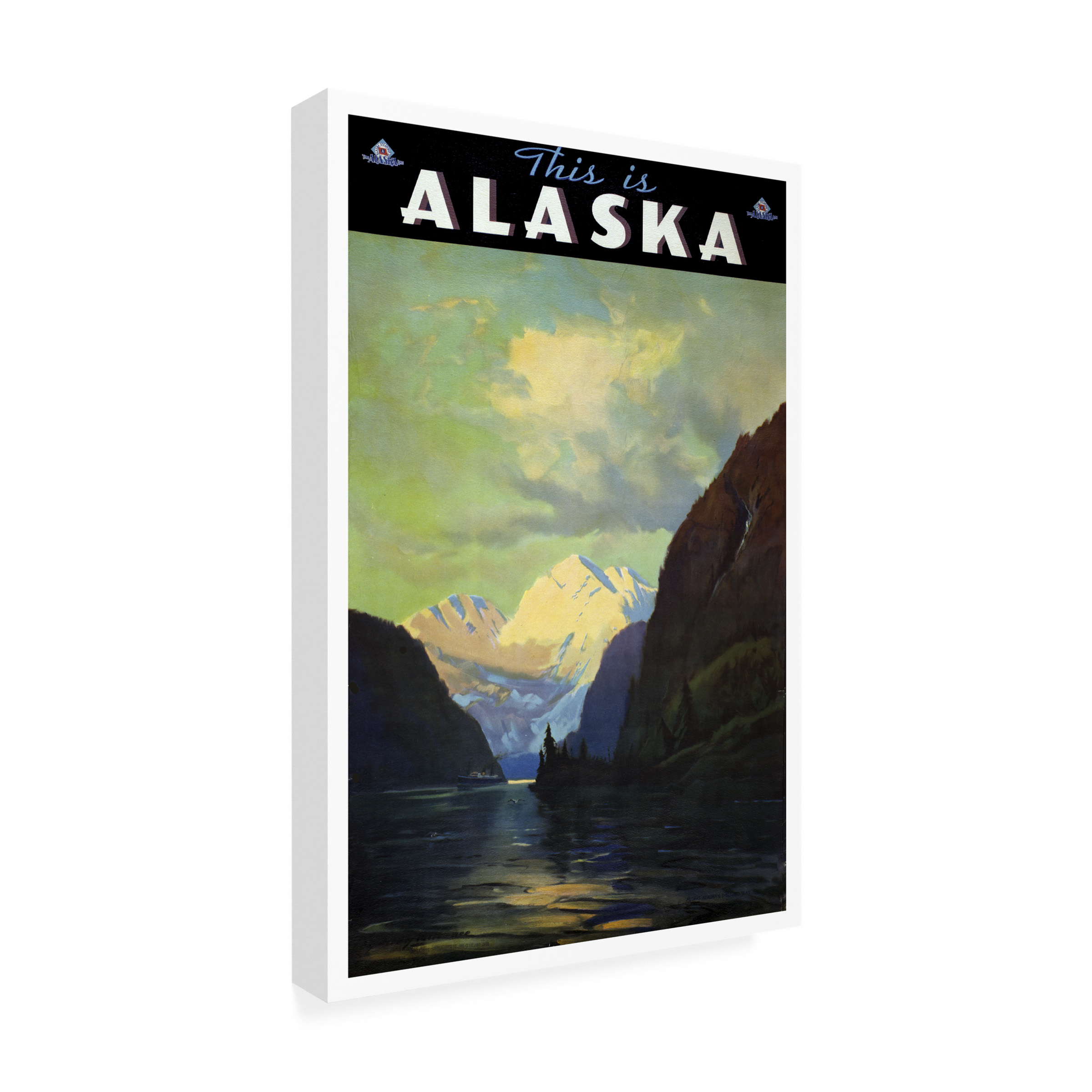 Trademark Fine Art "Trav Alaska" Canvas Art by Vintage Apple Collection