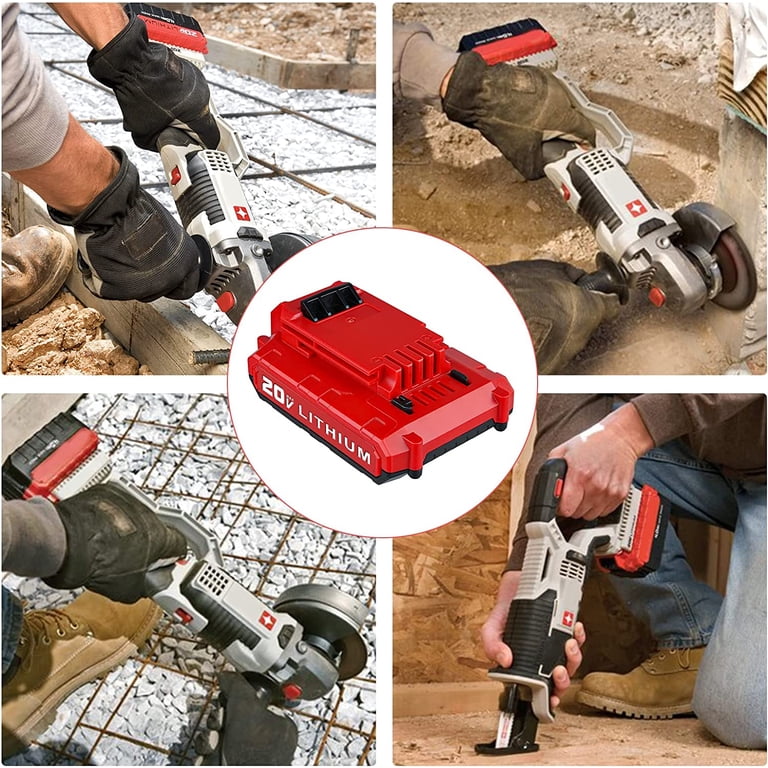 20V 6.0Ah Battery Replacement For Porter-Cable 20V Cordless Tools - Compatible With PCC685L, PCC680L, PCC640, And More