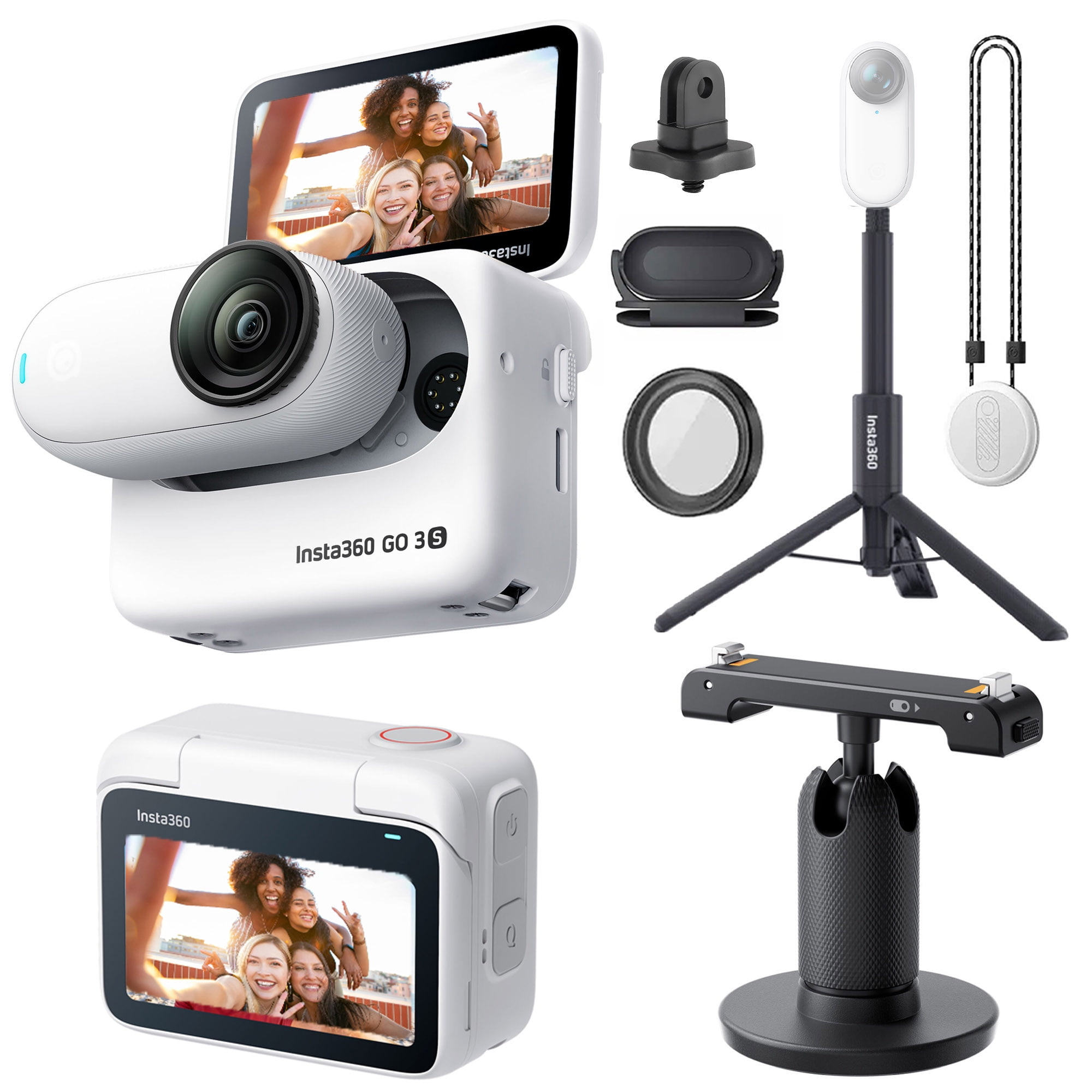 Insta 360 GO 3S (White) 128GB Tiny Mighty 4K Action Vlogging
