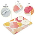 thumbnail image 3 of Yayeee Dish Drying Mat for Kitchen Counter 18"x24" Microfiber Absorbent Pad, Pink Floral Orange, 3 of 7