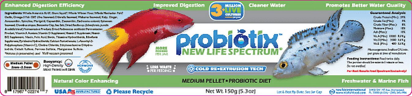 NEW LIFE SPECTRUM PROBIOTIX MEDIUM 150G