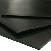 Rubber-Cal Neoprene Sheet - 50A Durometer - Smooth Finish - No Backing - 0.093" Thick x 36" Width x 36" Length - Black