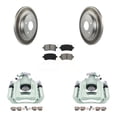 thumbnail image 1 of Transit Auto Rear Disc Brake Caliper Coated Rotors and Semi-Metallic Pads Kit for Car Dodge Grand Caravan Chrysler Town & Country Volkswagen Routan Ram C/V KCG-100127S, 1 of 11