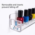 thumbnail image 4 of Kearding Organizador de pared de esmalte de uñas acrílico, 2 uds., soporte multiusos, soporte transparente, estante de salón de uñas para Almacenamiento y organización del hogar, 4 of 6