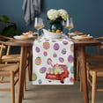 thumbnail image 2 of Easter Eggs Table Runner - 90 Inch Long, Kitchen Dining Table Runner Dresser Scarves, Spring Watercolor Bunny Daisy Red Truck Farmhouse Decor for Coffee Tables Wedding Party Banquet, 2 of 8
