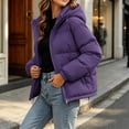 thumbnail image 3 of Jovrlynd Winter Coats for Women Fleece Lined Hooded Warm Quilted Puffer Jacket Plus Size Short Coat with Pockets, M-4XL, 3 of 7