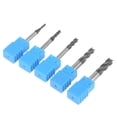 thumbnail image 1 of End Mill, Milling Cutter, 5pcs 4 Flute End Mill CNC Milling Cutter Set Cutter Tool End Mill Accessories, Drill Mills, Square Nose, 1 of 8