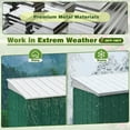 thumbnail image 4 of Devoko Patio Storage Shed with Lockable Door Metal Outdoor Tool Storage Shed, 8' x 6', Green, 4 of 7