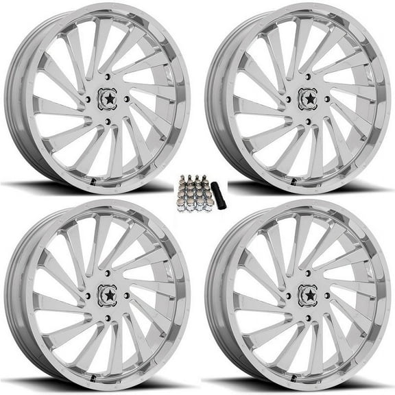 MSA M46 Blade 20" UTV Wheels/Rims Chrome Polaris RZR 1000 XP / Ranger XP 900/1000