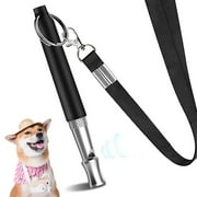 Howan Dog Whistle,Adjustable Pitch for Stop Barking Recall.Training-,Professional.Dogs Training,Whistles, Tool for with Free.Black.StrapLanyard