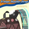 thumbnail image 5 of Geometric Triangle Brown Pattern 17" School Backpacks for Teens,Waterproof Oxford Fabric,S-Shape Padded Straps for School,Travel,Hiking,Camping, 5 of 6