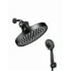 thumbnail image 1 of Regadera Xtellar de ducha Baño Circular Alta Presion Tipo Lluvia Ajustable Color Negro, 1 of 5