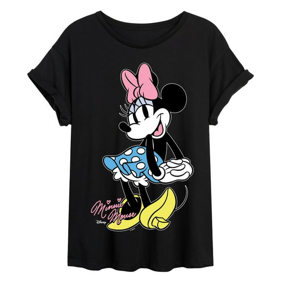 Disney - Minnie Mouse Pose Oversized - Womens Oversized Graphic T-Shirt