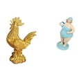 thumbnail image 1 of Escultura de pollo, figura decorativa, estatua de resina, adorno de mujer en traje de baño, arte animal realista, adecuada para sala de estar, dormito, 1 of 8