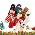 thumbnail image 4 of Kedshhgu Fuzzy Slipper Socks for Women Thick Winter Fluffy Socks Christmas Gift Home Bedroom Living Room Supplies, 4 of 7