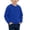 Blue, variant on SELONE Kids Crewneck Sweatshirt Plain Long Sleeve Shirts Fleece Liner Ribbed Cuffs Pullover Comfywear Clothes 1-13Y