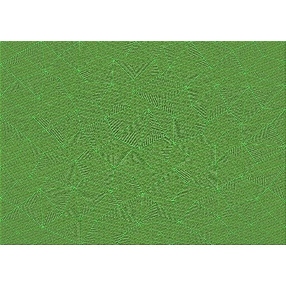 Ahgly Company Indoor Rectangle Patterned Pea Green Area Rugs, 2' x 5'
