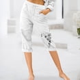 thumbnail image 4 of WILLBEST Pantalones Casuales para Mujer, de Moda, con Cintura Elástica, Cómodos, para Playa, para Uso Diario. Grande, 4 of 4