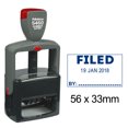 thumbnail image 1 of Printtoo Heavy Duty Dater Stamp Self Inking With Filed By Text Office Stationery Date Rubber Stamp-Blue, 1 of 1