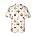 thumbnail image 3 of Goofa Funny Chicken Hawaiian Shirt for Men, Unisex Summer Beach Casual Short Sleeve Button Down Shirts,Aloha Tropical Floral print shirt-Small, 3 of 9