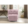thumbnail image 2 of Meridian Furniture Limitless Fauteuil Modulaire en Velours Rose, 2 of 7