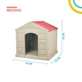 thumbnail image 2 of Casa Para Perro Grande Mediano Plastico Termica Resistente rojo 6.49 pulg Pido Todo CPRRO1-T, 2 of 6