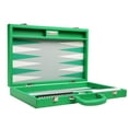 thumbnail image 6 of Silverman & Co. 16-inch Premium Backgammon Set - Medium - Green, 6 of 13
