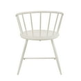 thumbnail image 6 of Weston Home Lydford Slope Low Back Windsor Metal Side Chairs, Set of 2, White, 6 of 7