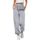 thumbnail image 1 of Pantalones de chándal anchos y rectos con forro polar para mujer - Pantalones de yoga de cintura alta con bolsillos para hacer ejercicio/uso informal (S-XXL), 1 of 4