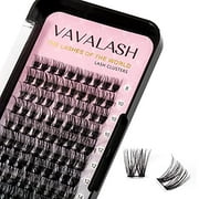 VAVALASH Individual Cluster Lashes 120 PCS DIY Eyelash Extension Light and Soft Faux Mink Slik Lash Clusters Easy Full Lash Extensions DIY at Home (V04, C Curl-12mm)